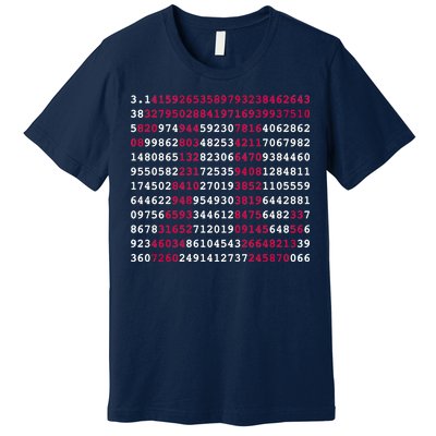 Pi Day Sign Numbers 3.14 Premium T-Shirt