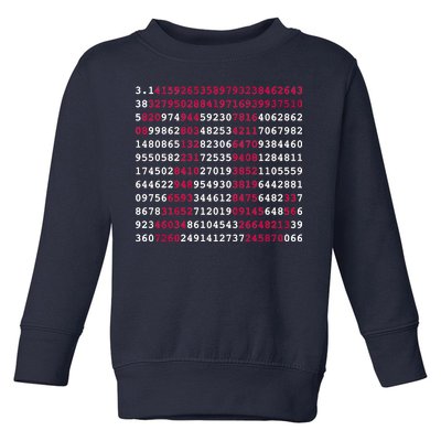 Pi Day Sign Numbers 3.14 Toddler Sweatshirt