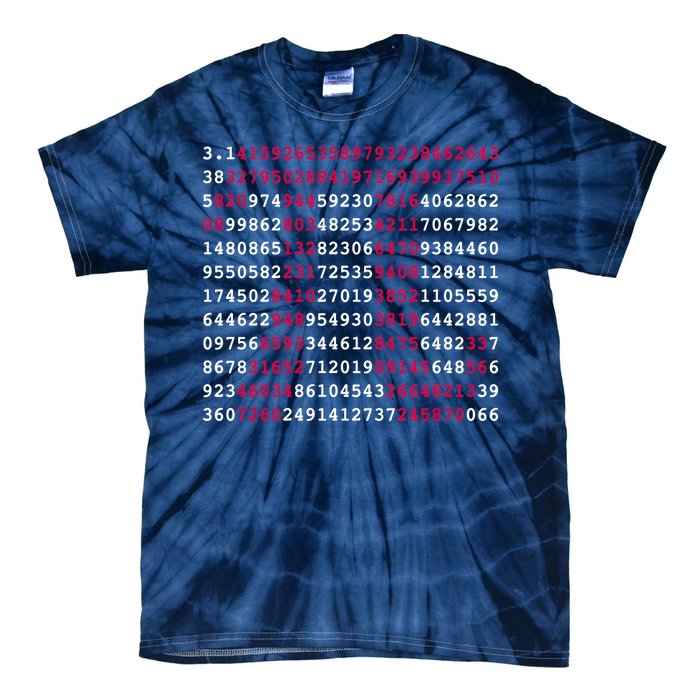 Pi Day Sign Numbers 3.14 Tie-Dye T-Shirt