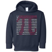 Pi Day Sign Numbers 3.14 Toddler Hoodie