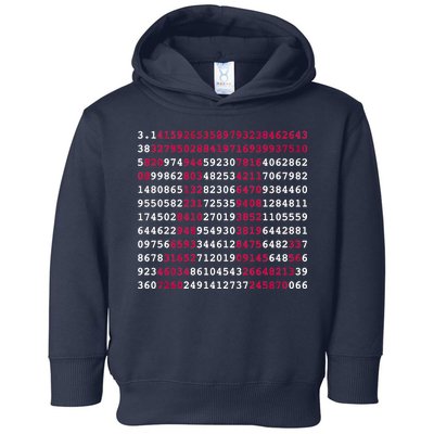 Pi Day Sign Numbers 3.14 Toddler Hoodie