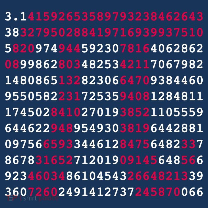 Pi Day Sign Numbers 3.14 Women's V-Neck T-Shirt