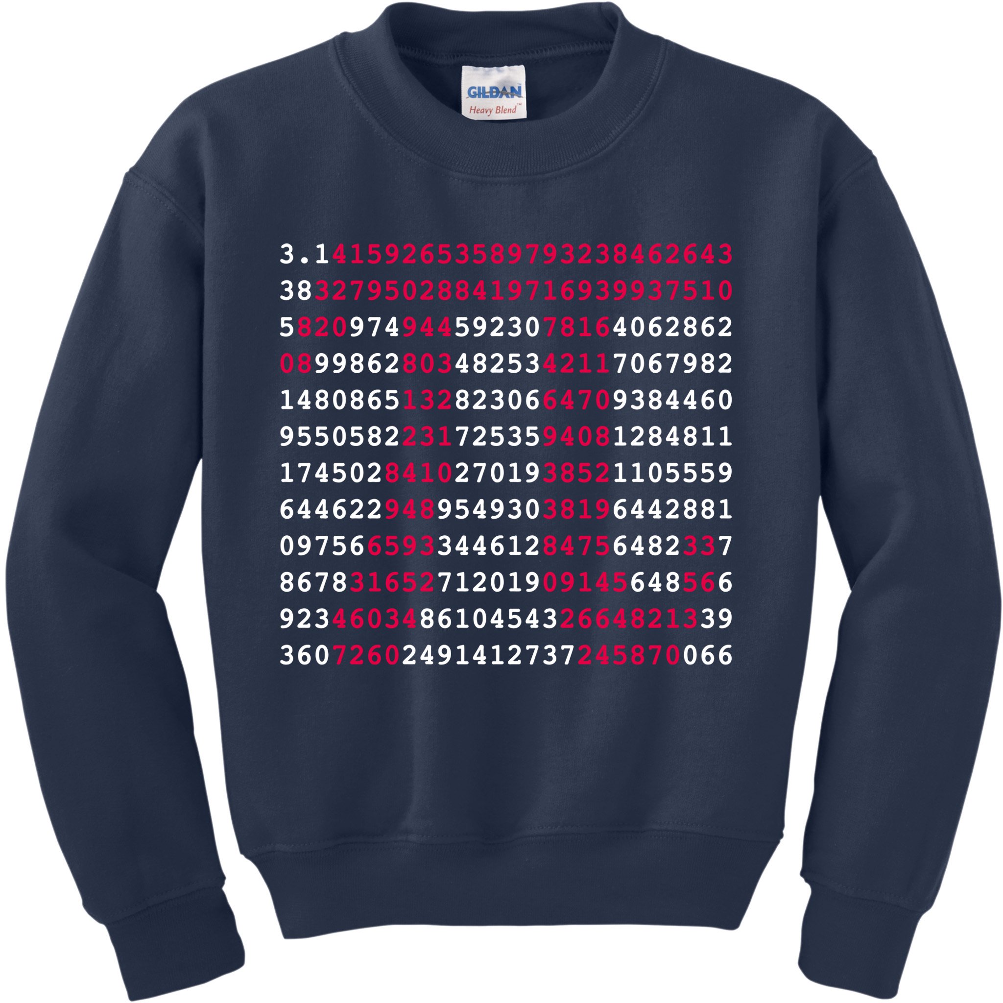 Pi Day Sign Numbers 3.14 Kids Sweatshirt