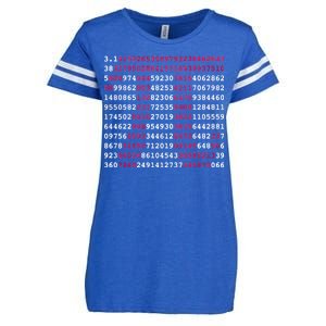 Pi Day Sign Numbers 3.14 Enza Ladies Jersey Football T-Shirt