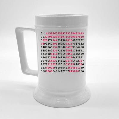 Pi Day Sign Numbers 3.14 Beer Stein