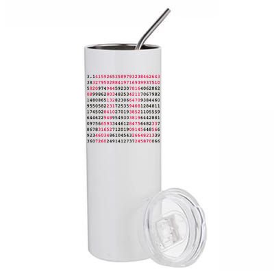 Pi Day Sign Numbers 3.14 Stainless Steel Tumbler