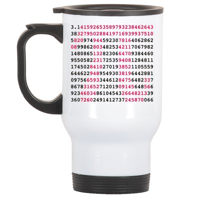 Pi Day Sign Numbers 3.14 Stainless Steel Travel Mug