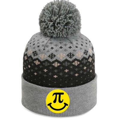 Pi Day Smiley Face 3.14 Math Geek The Baniff Cuffed Pom Beanie