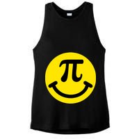 Pi Day Smiley Face 3.14 Math Geek Ladies PosiCharge Tri-Blend Wicking Tank
