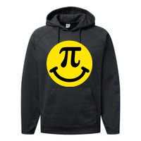 Pi Day Smiley Face 3.14 Math Geek Performance Fleece Hoodie