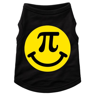 Pi Day Smiley Face 3.14 Math Geek Doggie Tank