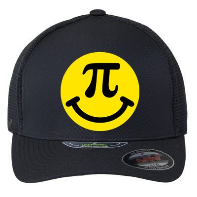 Pi Day Smiley Face 3.14 Math Geek Flexfit Unipanel Trucker Cap