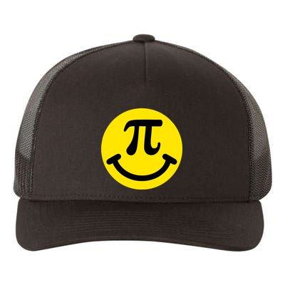 Pi Day Smiley Face 3.14 Math Geek Yupoong Adult 5-Panel Trucker Hat