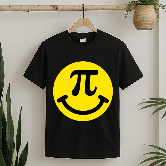 Pi Day Smiley Face 3.14 Math Geek T-Shirt