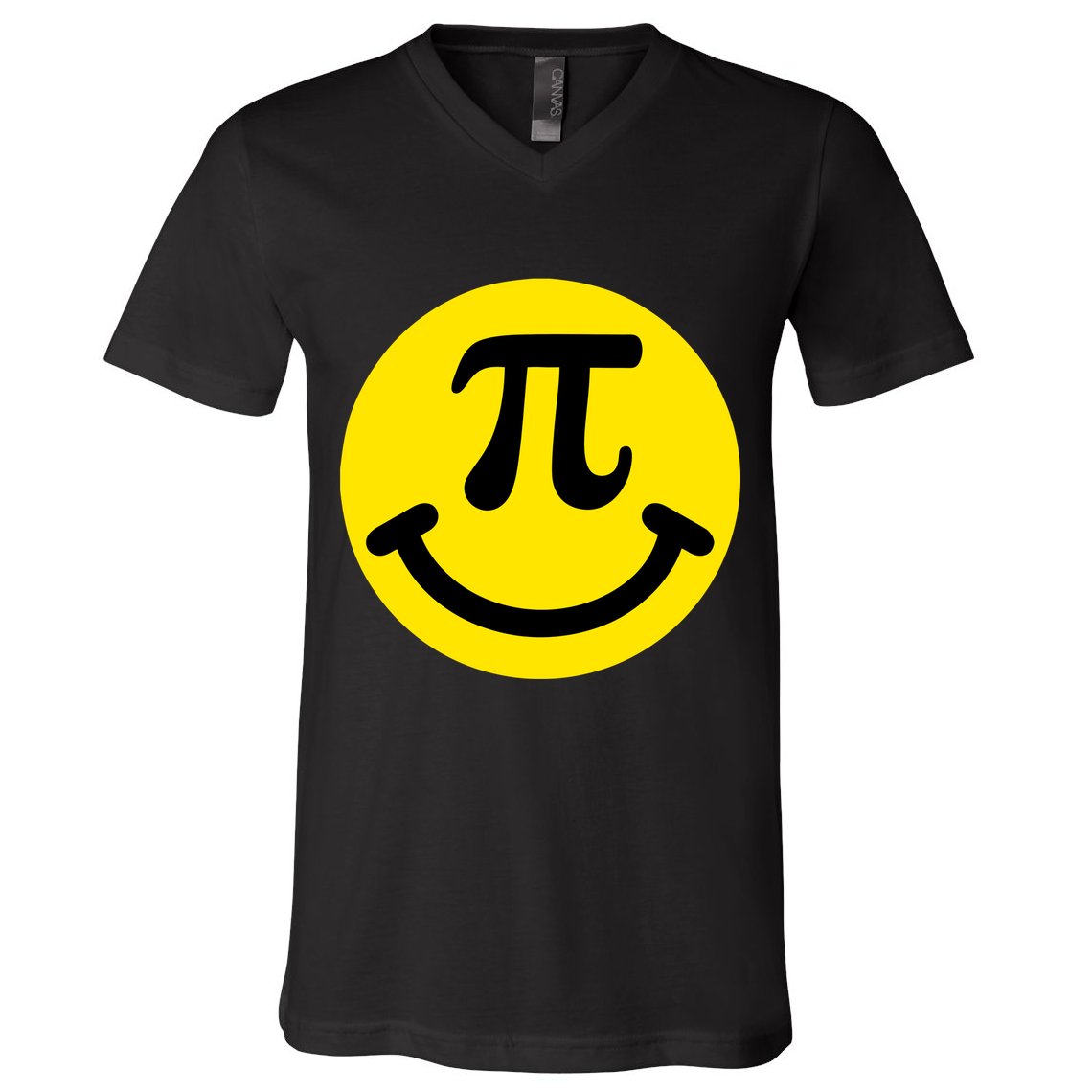Pi Day Smiley Face 3.14 Math Geek V-Neck T-Shirt