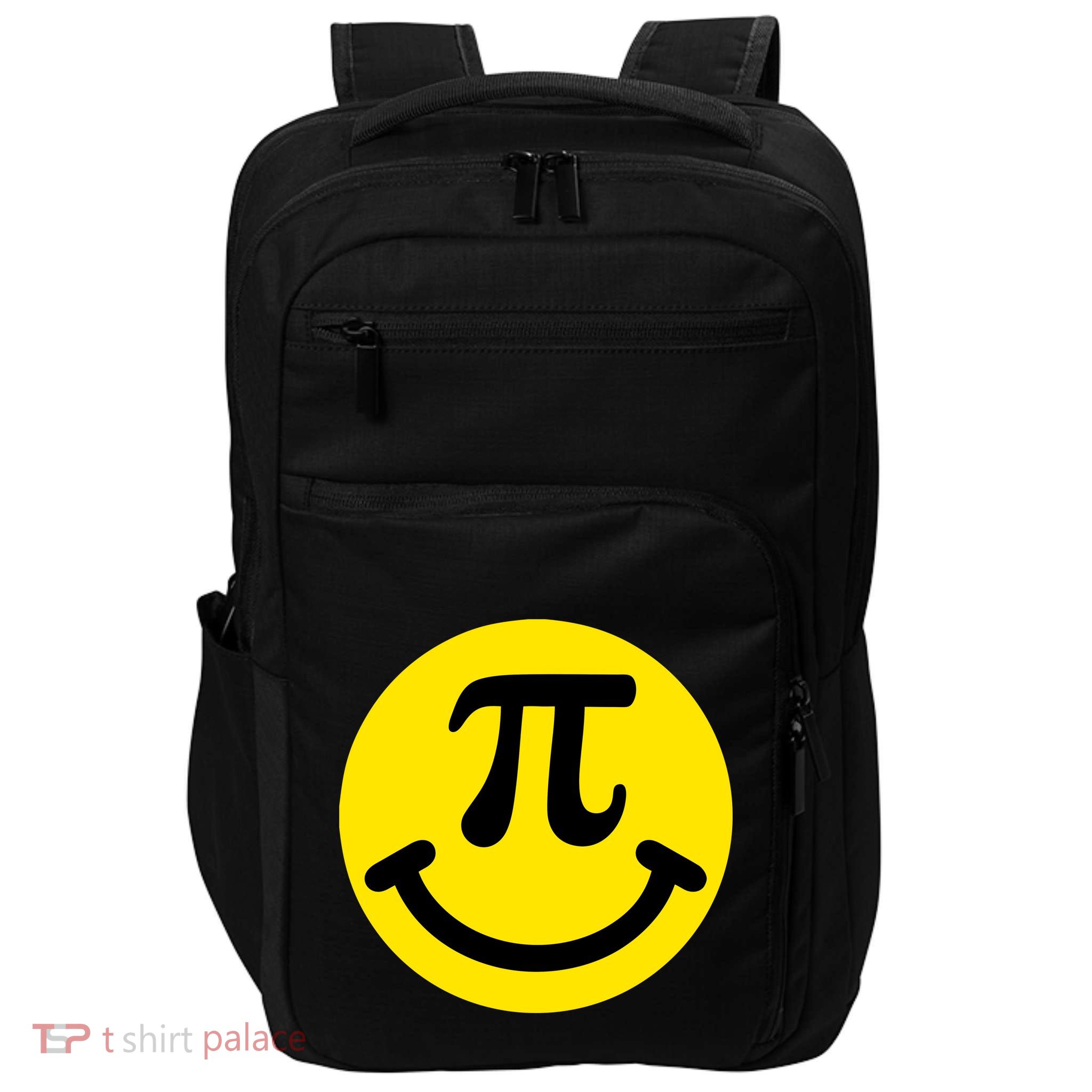 Pi Day Smiley Face 3.14 Math Geek Impact Tech Backpack