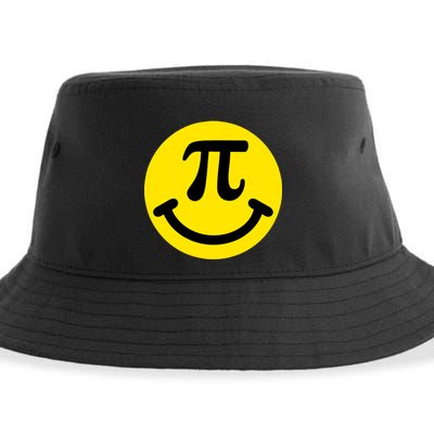 Pi Day Smiley Face 3.14 Math Geek Sustainable Bucket Hat