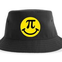 Pi Day Smiley Face 3.14 Math Geek Sustainable Bucket Hat