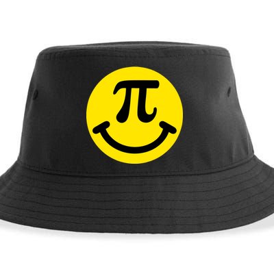 Pi Day Smiley Face 3.14 Math Geek Sustainable Bucket Hat