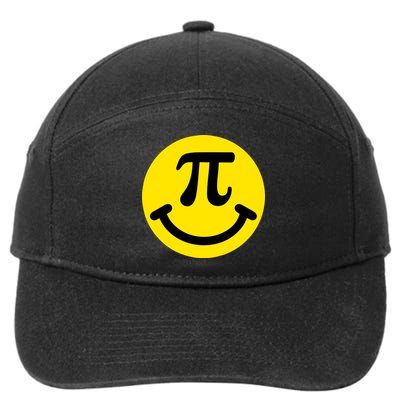 Pi Day Smiley Face 3.14 Math Geek 7-Panel Snapback Hat