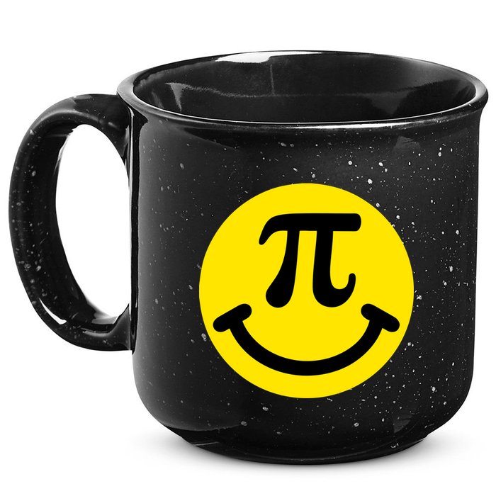 Pi Day Smiley Face 3.14 Math Geek 15oz Campfire Ceramic Mug