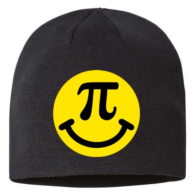 Pi Day Smiley Face 3.14 Math Geek Sustainable Beanie