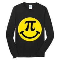 Pi Day Smiley Face 3.14 Math Geek Tall Long Sleeve T-Shirt