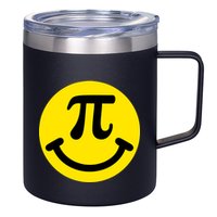 Pi Day Smiley Face 3.14 Math Geek 12oz Stainless Steel Coffee Mug