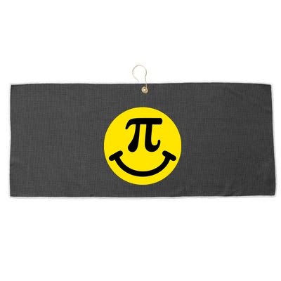 Pi Day Smiley Face 3.14 Math Geek Large Microfiber Waffle Golf Towel