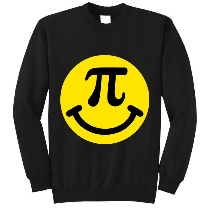 Pi Day Smiley Face 3.14 Math Geek Tall Sweatshirt
