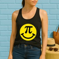 Pi Day Smiley Face 3.14 Math Geek Womens Tank Top