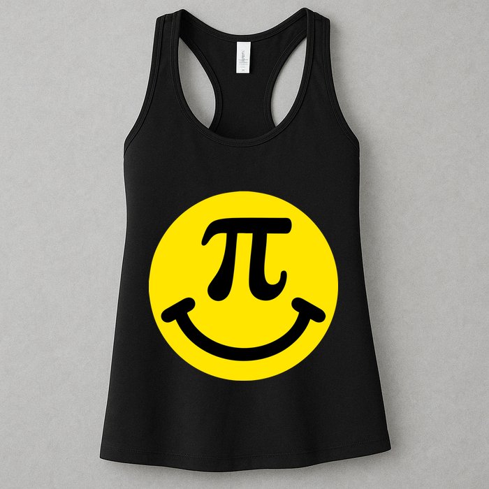 Pi Day Smiley Face 3.14 Math Geek Womens Tank Top