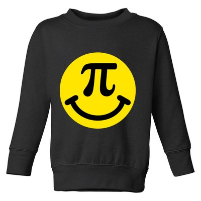 Pi Day Smiley Face 3.14 Math Geek Toddler Sweatshirt
