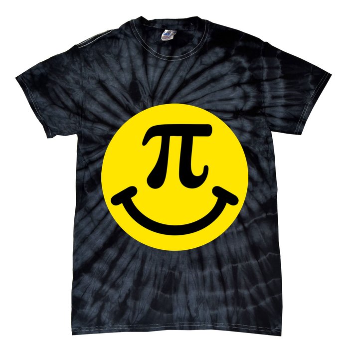 Pi Day Smiley Face 3.14 Math Geek Tie-Dye T-Shirt