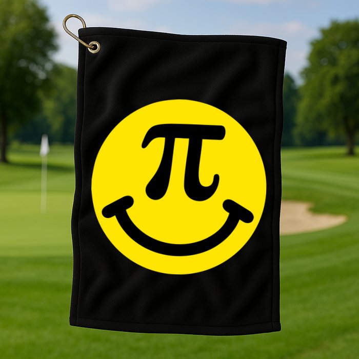 Pi Day Smiley Face 3.14 Math Geek Golf Towel