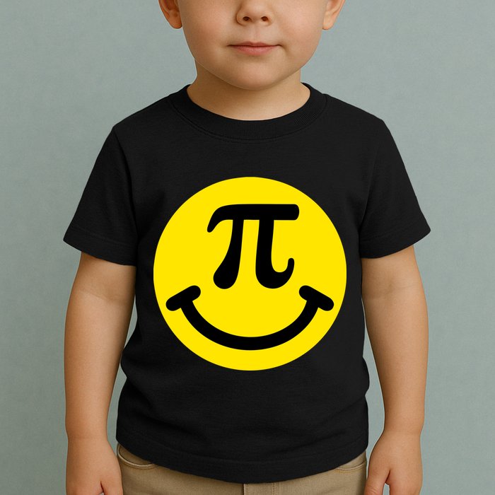 Pi Day Smiley Face 3.14 Math Geek Toddler T-Shirt