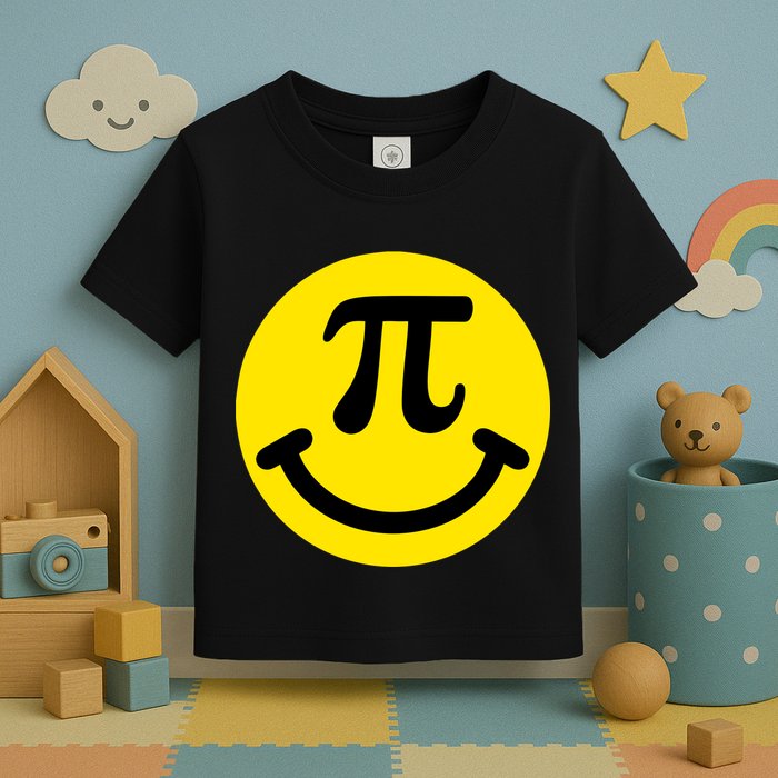 Pi Day Smiley Face 3.14 Math Geek Toddler T-Shirt