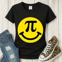 Pi Day Smiley Face 3.14 Math Geek Womens T-Shirt
