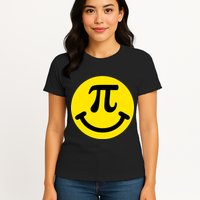 Pi Day Smiley Face 3.14 Math Geek Womens T-Shirt
