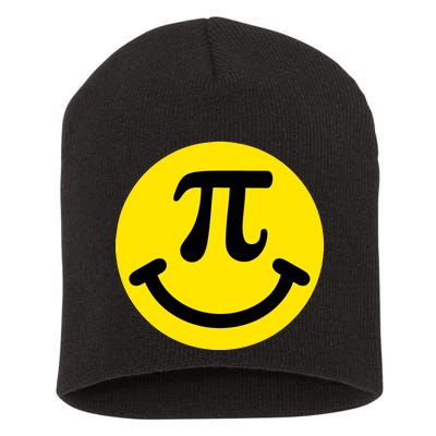 Pi Day Smiley Face 3.14 Math Geek Short Acrylic Beanie