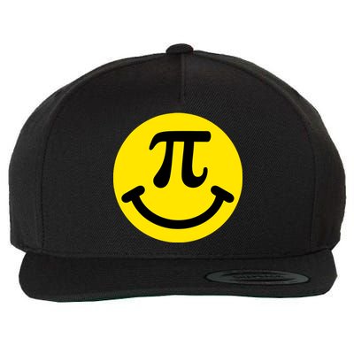 Pi Day Smiley Face 3.14 Math Geek Wool Snapback Cap