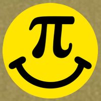Pi Day Smiley Face 3.14 Math Geek Garment-Dyed Women's Muscle Tee