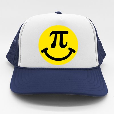 Pi Day Smiley Face 3.14 Math Geek Trucker Hat