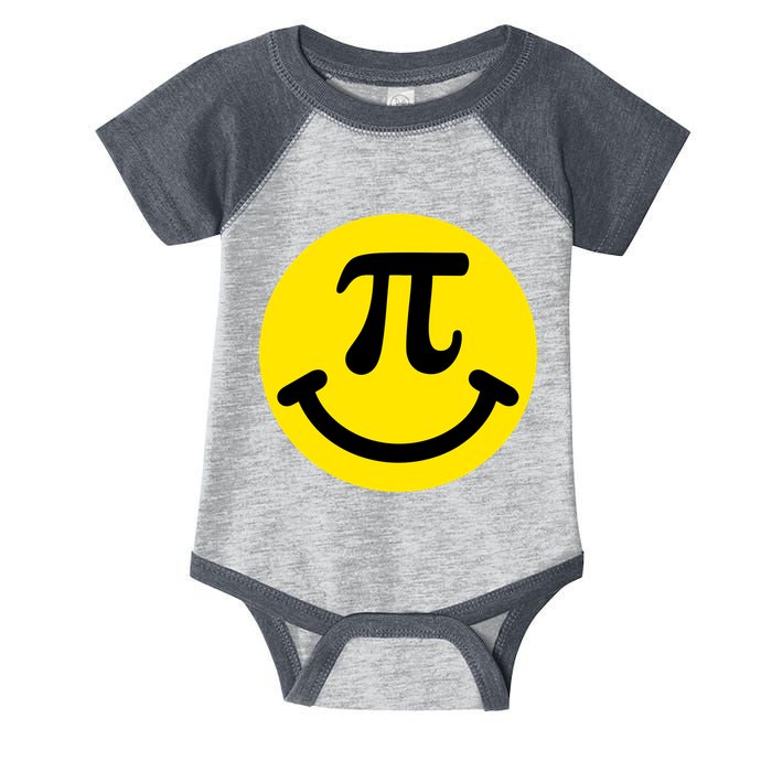 Pi Day Smiley Face 3.14 Math Geek Infant Baby Jersey Bodysuit
