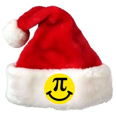 Pi Day Smiley Face 3.14 Math Geek Premium Christmas Santa Hat