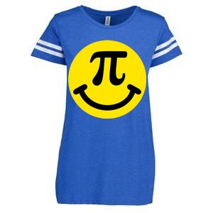 Pi Day Smiley Face 3.14 Math Geek Enza Ladies Jersey Football T-Shirt