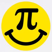 Pi Day Smiley Face 3.14 Math Geek Garment-Dyed Sweatshirt