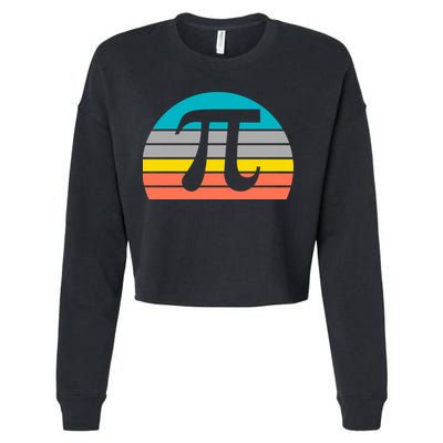 Pi Day Vintage Cropped Pullover Crew