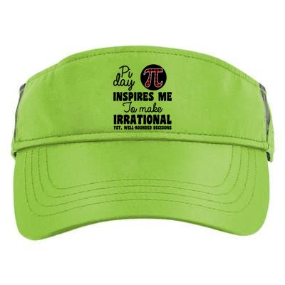 Pi Inspires Me Funny Pi Day 3.14 Adult Drive Performance Visor