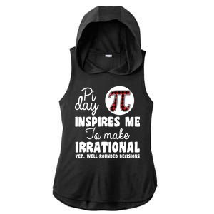 Pi Inspires Me Funny Pi Day 3.14 Ladies PosiCharge Tri-Blend Wicking Draft Hoodie Tank